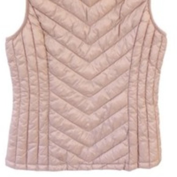 32 DEGREE HEAT Pink Puffer Vest Zip Front - Picture 3 of 3